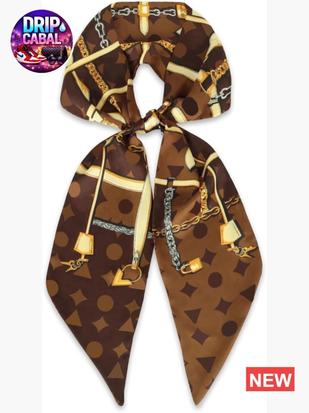 Mulberry Silk Like Square Satin Head Scarf for Hair or Bag Neck Tie
